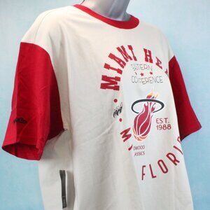 Miami Heat Boxy Cropped Short Sleeve Tee Women's Size Large